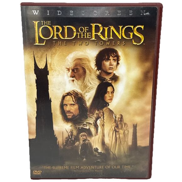 The Lord of the Rings: The Two Towers Movie 2 Discs DVD 2002 Widescreen Fantasy - Picture 10 of 10